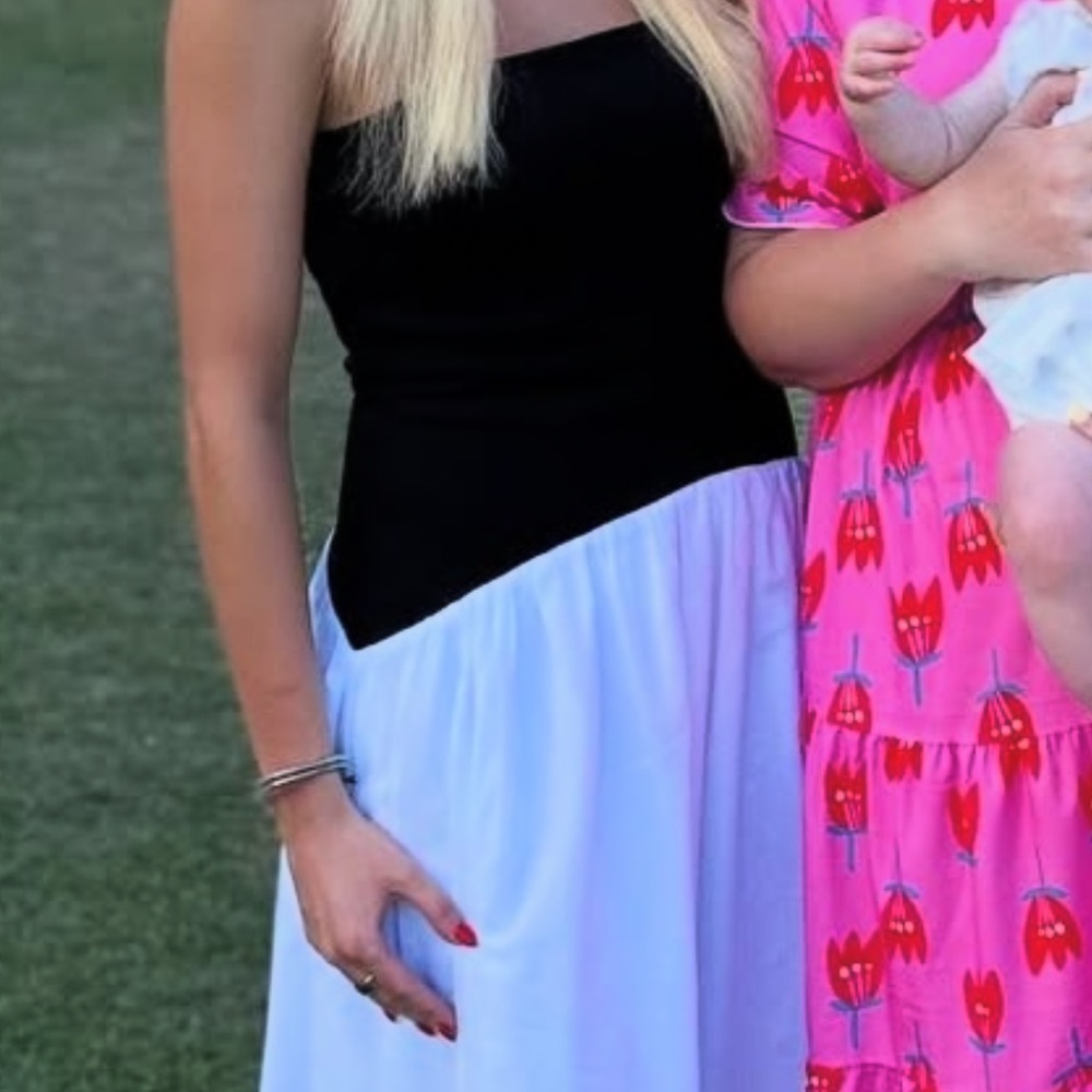 Nordstrom Black and White Maxi Dress